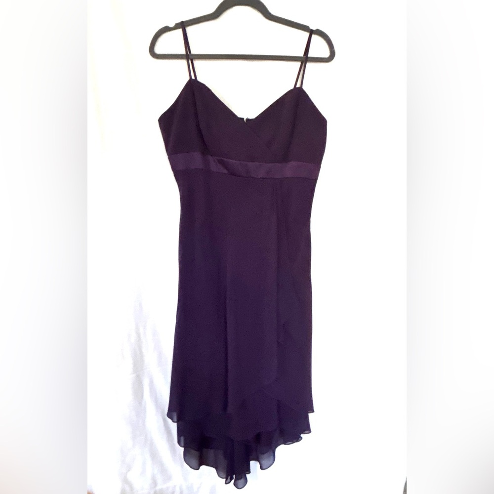 Vintage Alfred Angelo Purple Spaghetti-Strap Dress party gala prom bridesmaaid